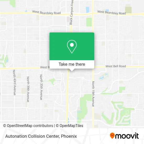 Autonation Collision Center map