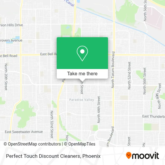 Perfect Touch Discount Cleaners map