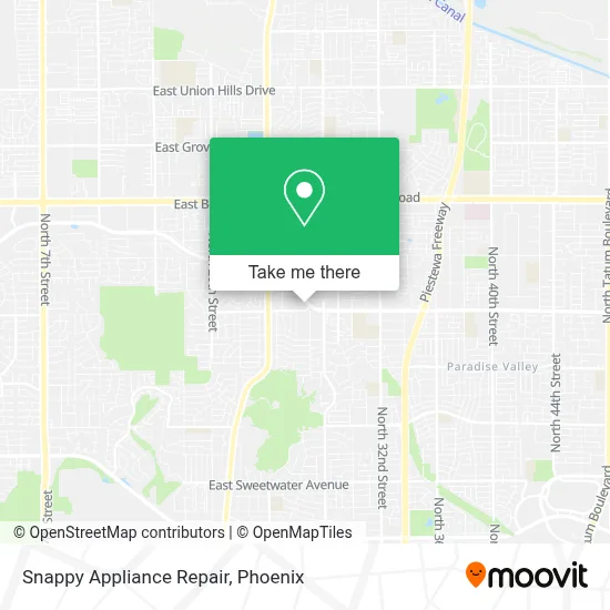 Snappy Appliance Repair map
