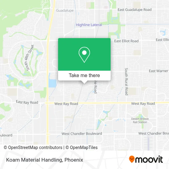 Koam Material Handling map