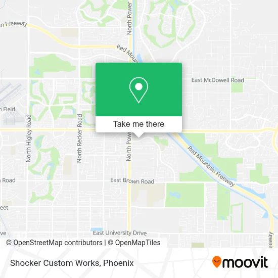Shocker Custom Works map