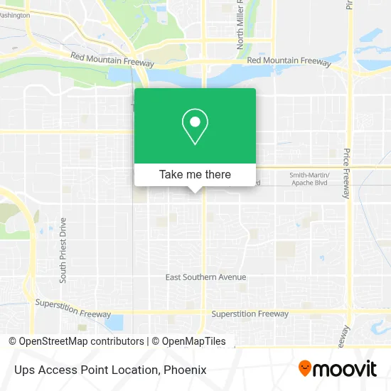 Ups Access Point Location map