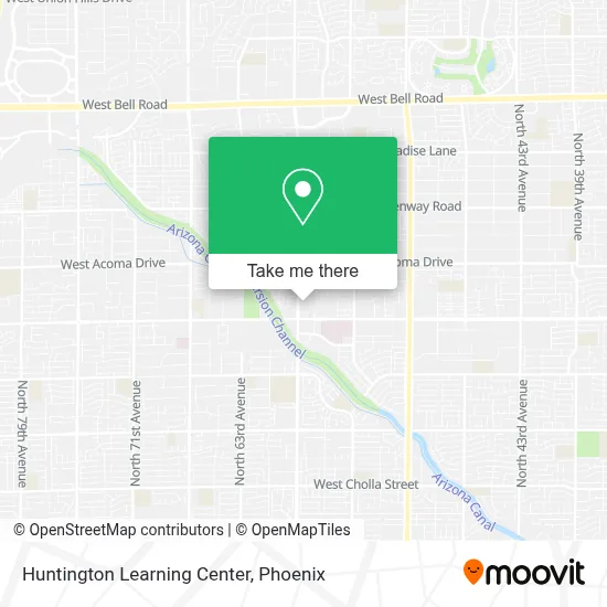 Huntington Learning Center map