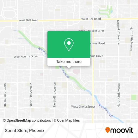 Sprint Store map