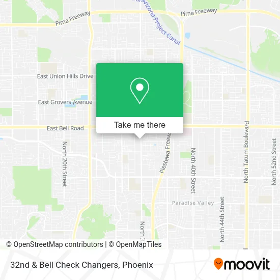 32nd & Bell Check Changers map