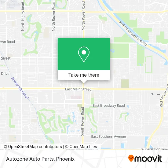 Autozone Auto Parts map