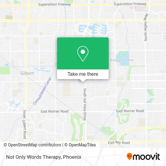 Not Only Words Therapy map