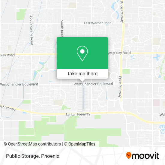 Public Storage map