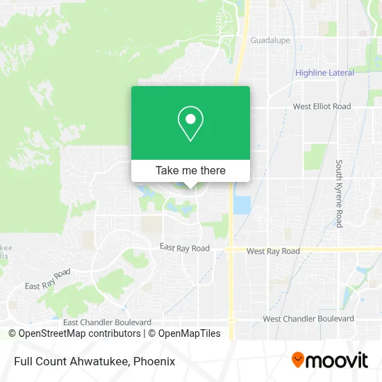 Full Count Ahwatukee map