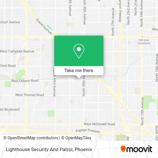 Lighthouse Security And Patrol map