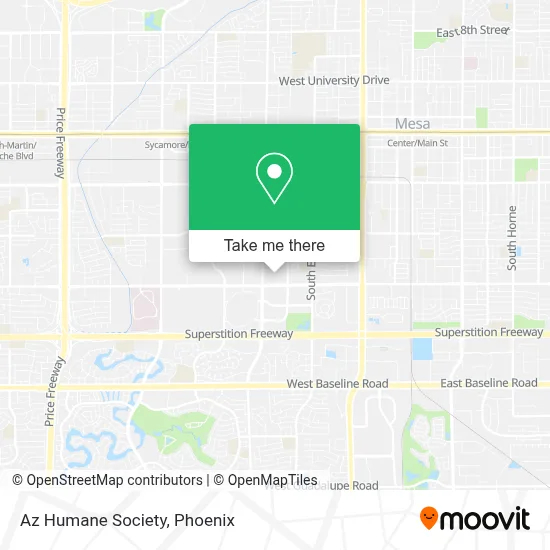 Az Humane Society map