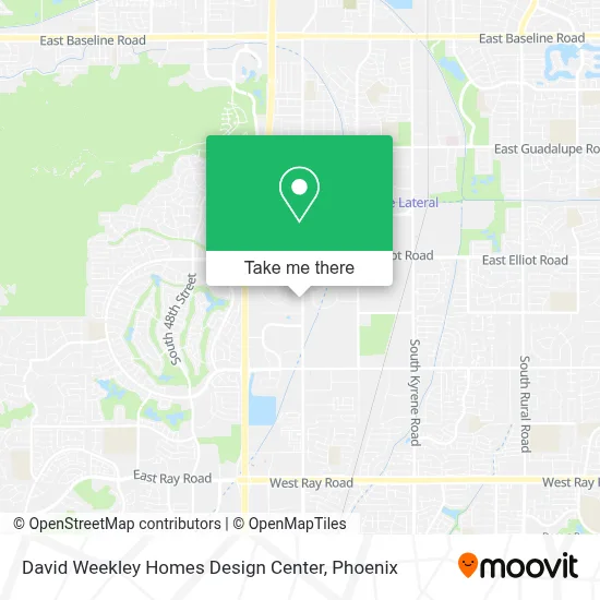 David Weekley Homes Design Center map
