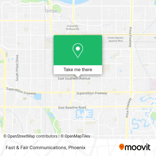 Fast & Fair Communications map