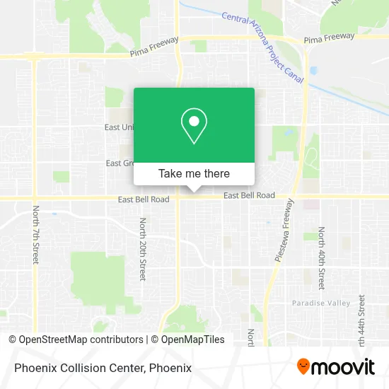 Phoenix Collision Center map