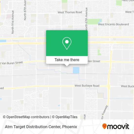 Atm Target Distribution Center map