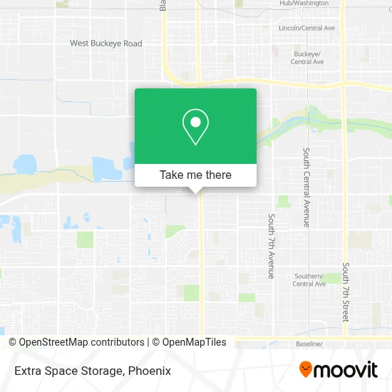 Extra Space Storage map