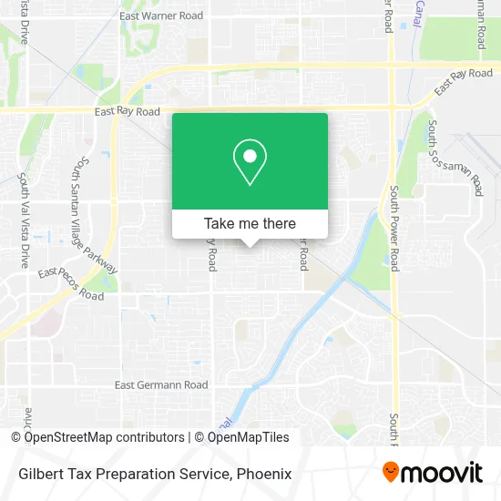 Gilbert Tax Preparation Service map