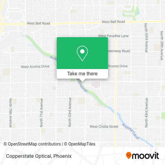 Copperstate Optical map