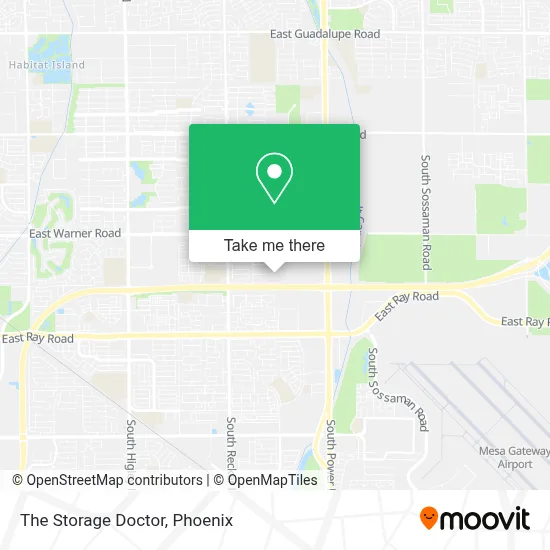 The Storage Doctor map