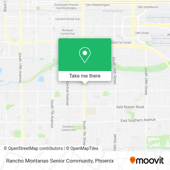 Rancho Montanas Senior Community map