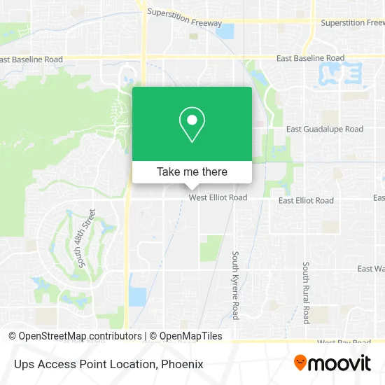 Ups Access Point Location map