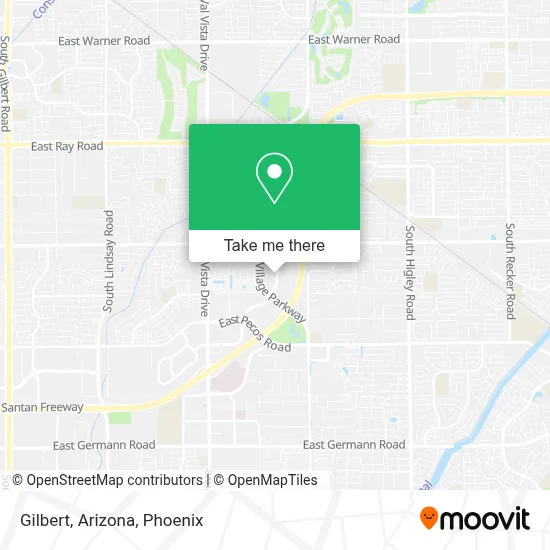 Gilbert, Arizona map