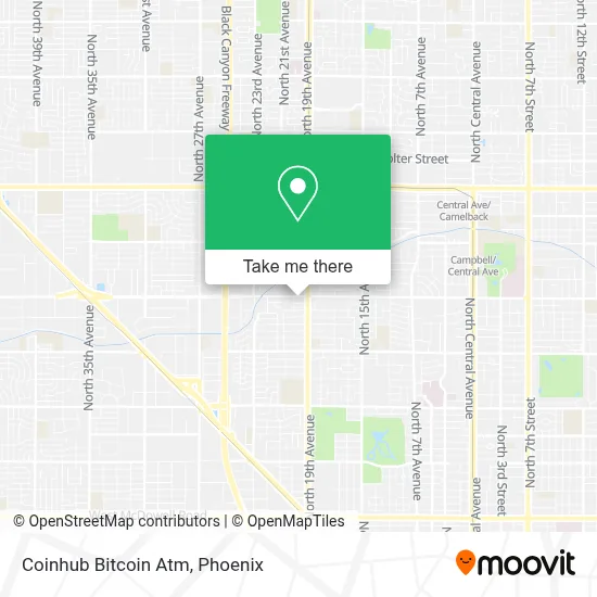 Coinhub Bitcoin Atm map