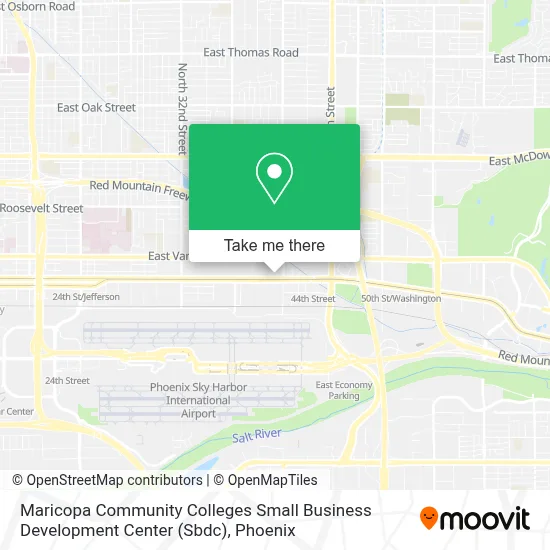 Maricopa Community Colleges Small Business Development Center (Sbdc) map