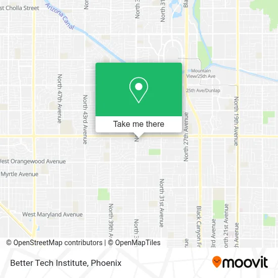 Better Tech Institute map
