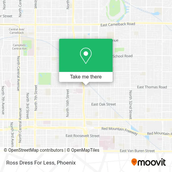 Ross Dress For Less map