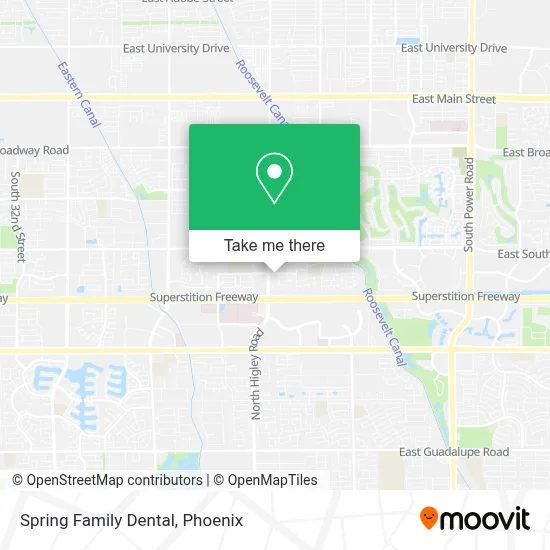 Spring Family Dental map