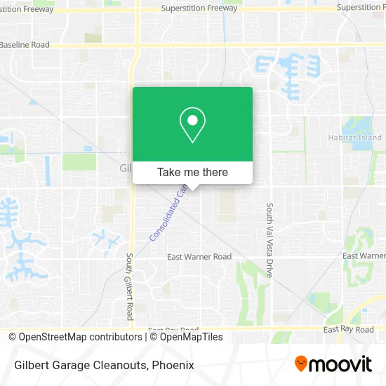 Gilbert Garage Cleanouts map