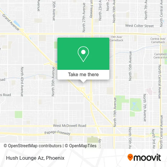Hush Lounge Az map