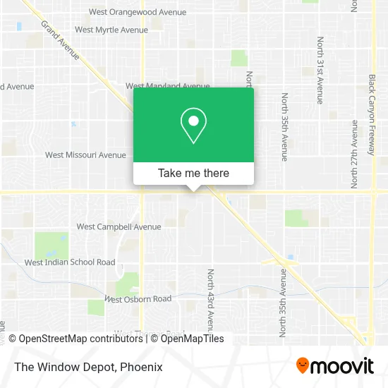 The Window Depot map