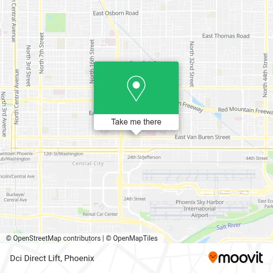 Dci Direct Lift map