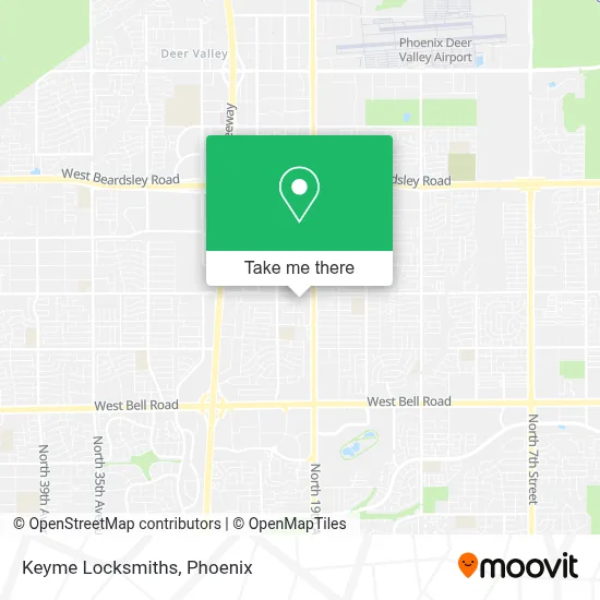 Keyme Locksmiths map