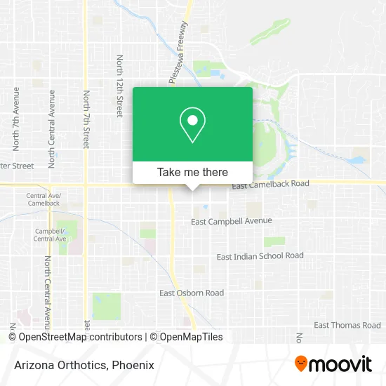 Arizona Orthotics map