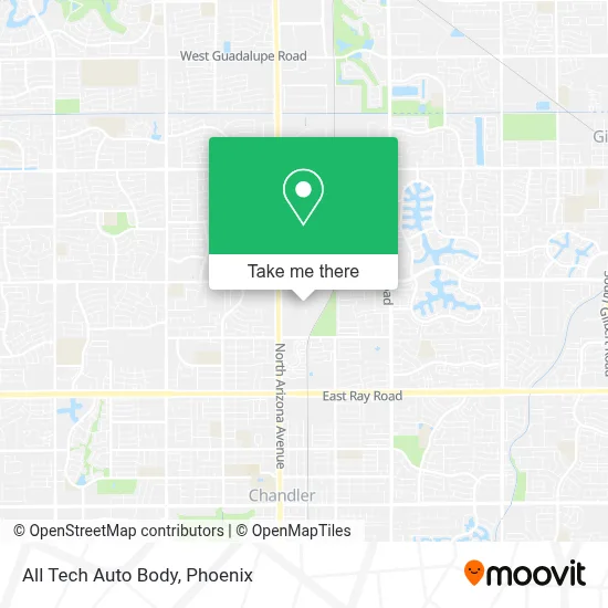All Tech Auto Body map