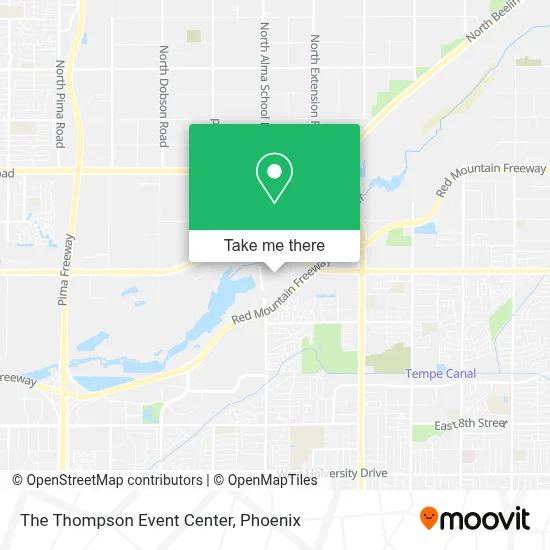 The Thompson Event Center map