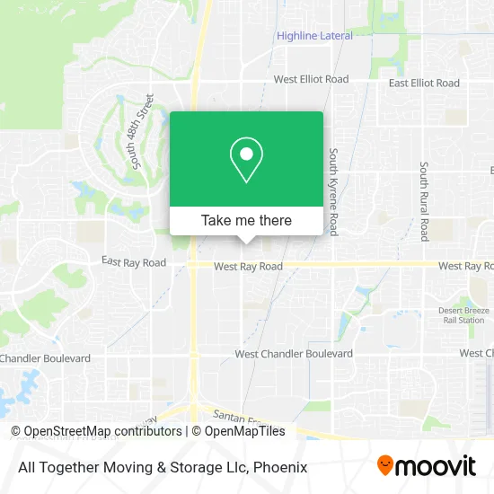 All Together Moving & Storage Llc map