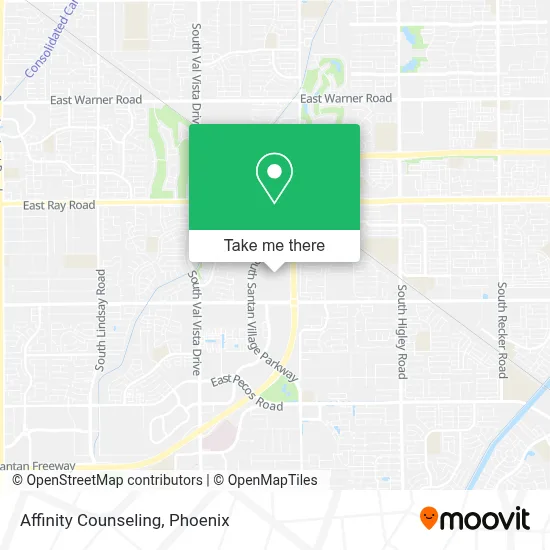 Affinity Counseling map