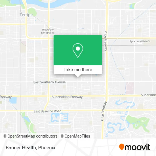 Banner Health map