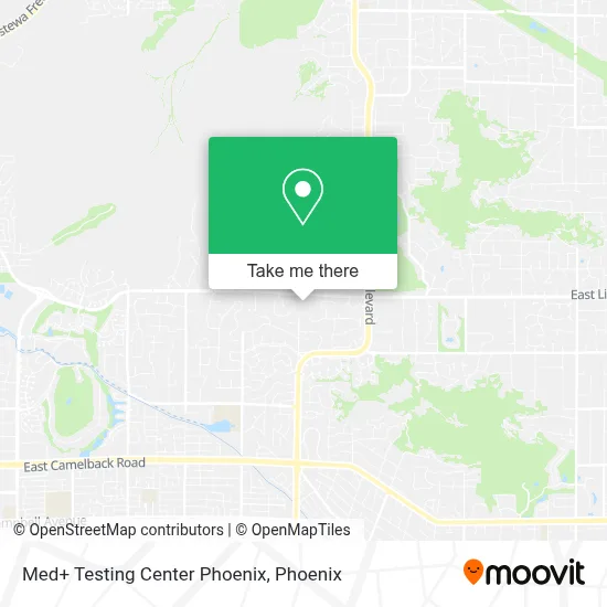 Med+ Testing Center Phoenix map