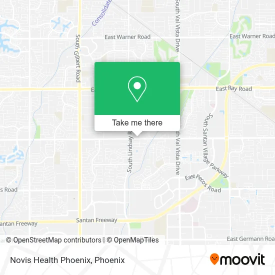 Novis Health Phoenix map