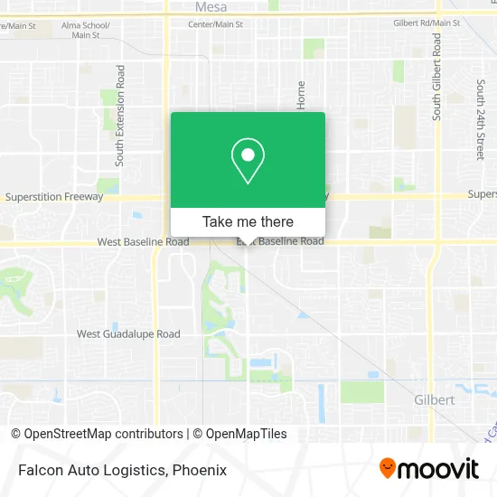 Falcon Auto Logistics map