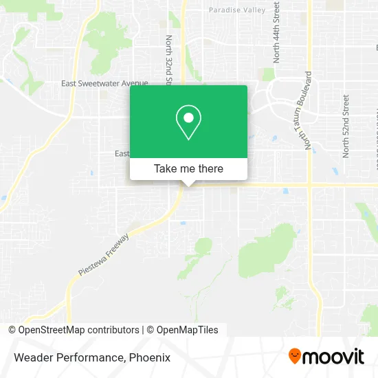 Weader Performance map