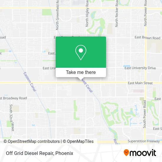 Off Grid Diesel Repair map