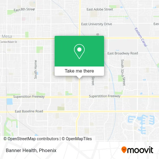 Banner Health map