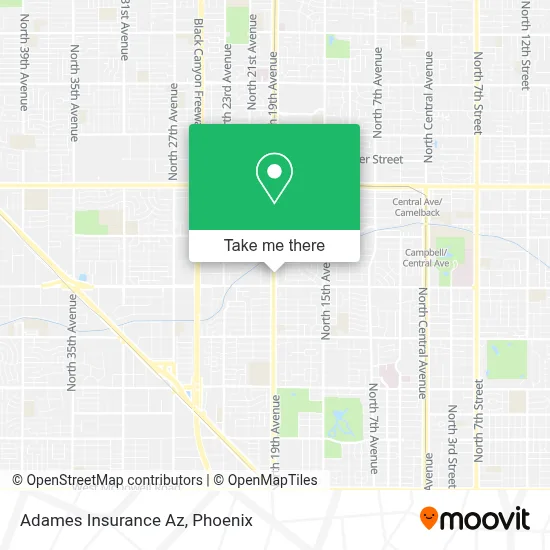 Adames Insurance Az map