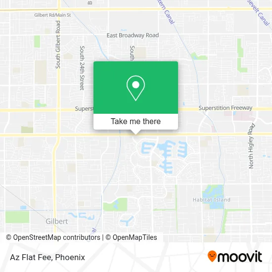 Az Flat Fee map